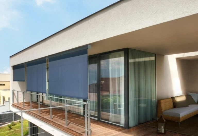 Proteção solar-terraço-cobertura-persianas-ideias-moderno-fora