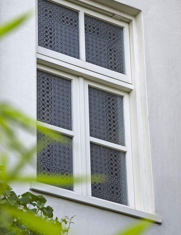 Estrelas-filme-janela-escritório-padrão de proteção solar