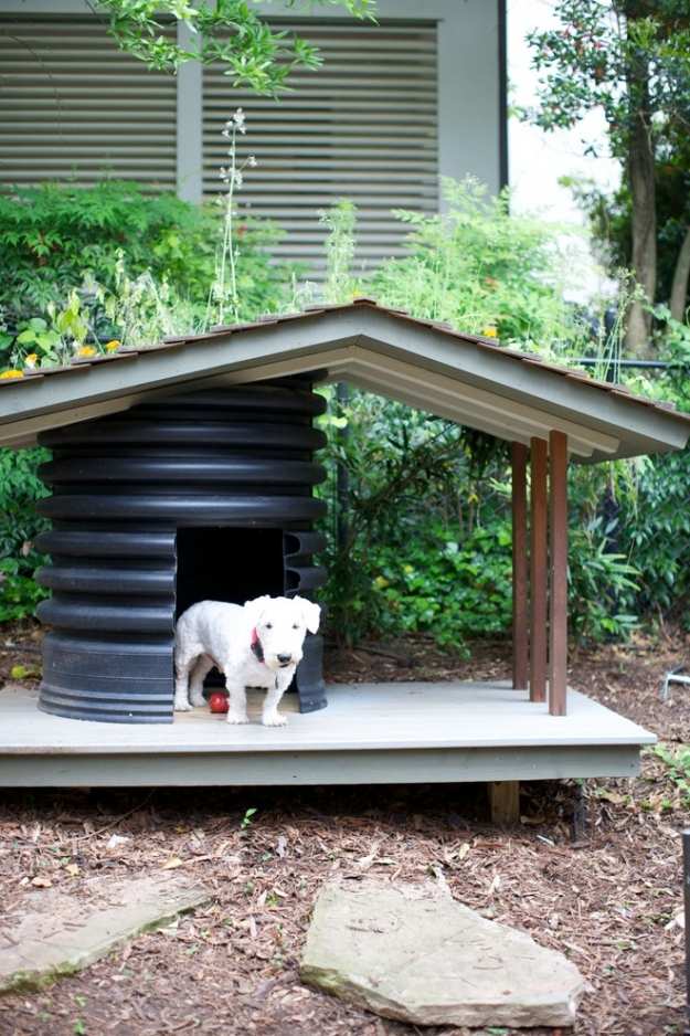 Casa de cachorro design - jardim design - cofre para animais de estimação