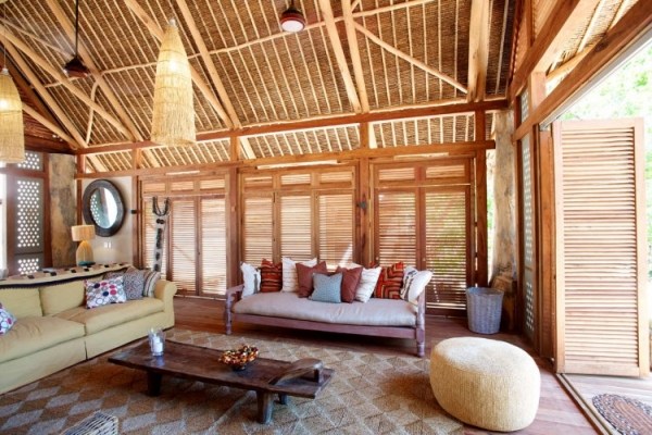 design Villa Suluwilo-Ton madeira-bambu tapetes