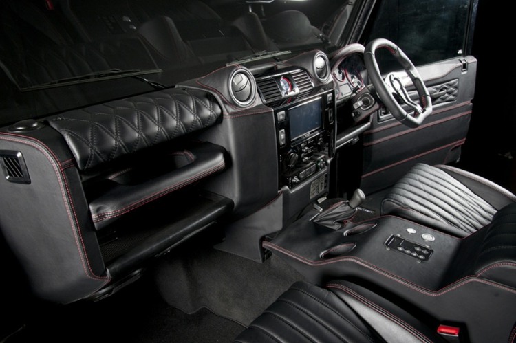design de interiores Land Rover Defensor tuning Idéias de bancos de couro napa