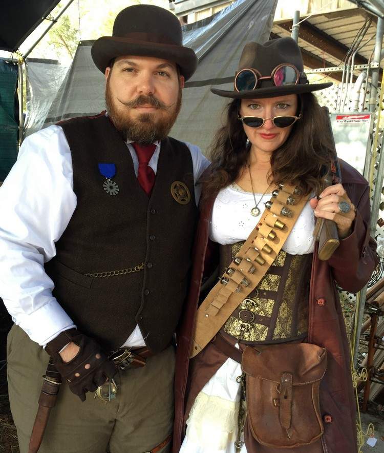 roupas steampunk, fantasias de casal
