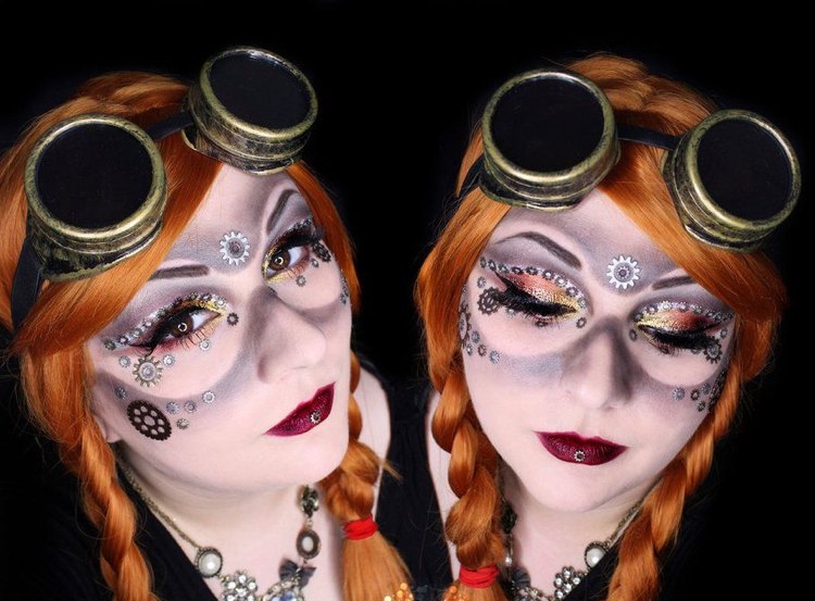 Ideias para maquiagens Steampunk para Mardi Gras e Mardi Gras
