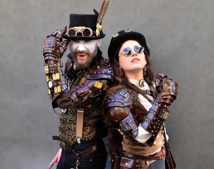 Trajes de roupas Steampunk - vampiros
