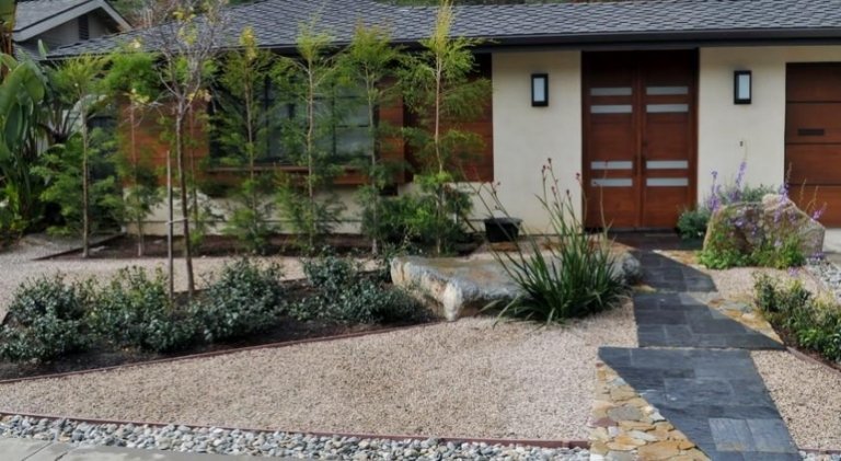 Rock garden-create-ideas-granite-natural stone-ideas-modern