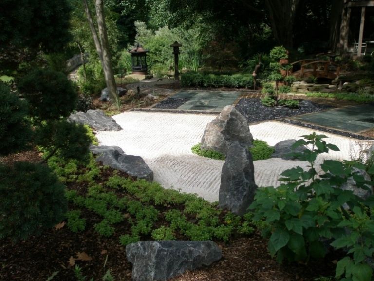 Jardim de pedras - estilo japonês - ideias - modernas