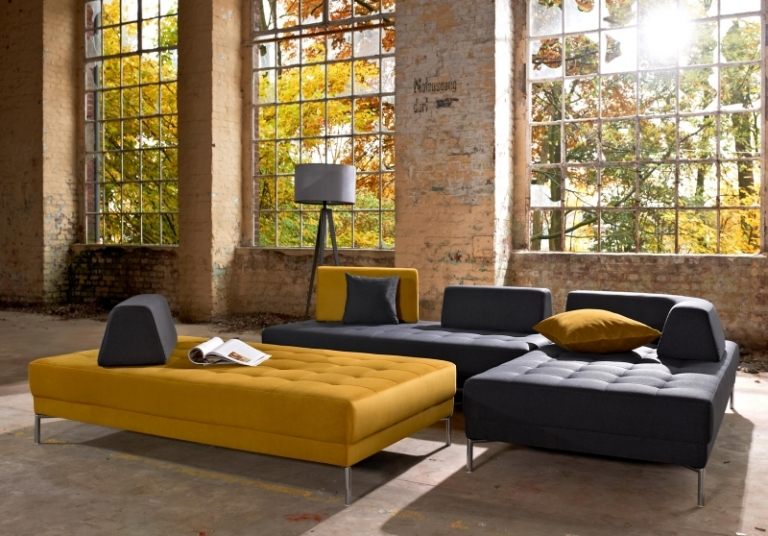 móveis elegantes para sala de estar moderno sofá de canto loft