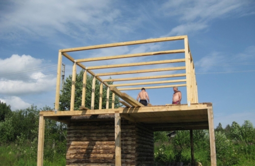 Mansard tagkonstruktion