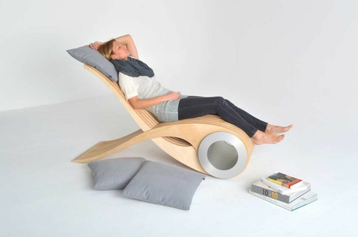 cadeira design exocet wood strips espreguiçadeira