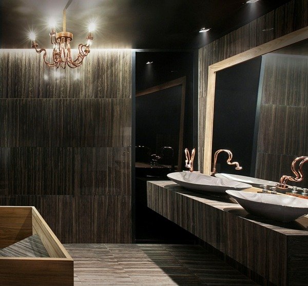 mobiliário de casa de banho moderno e elegante, acessórios de casa de banho latão zinco