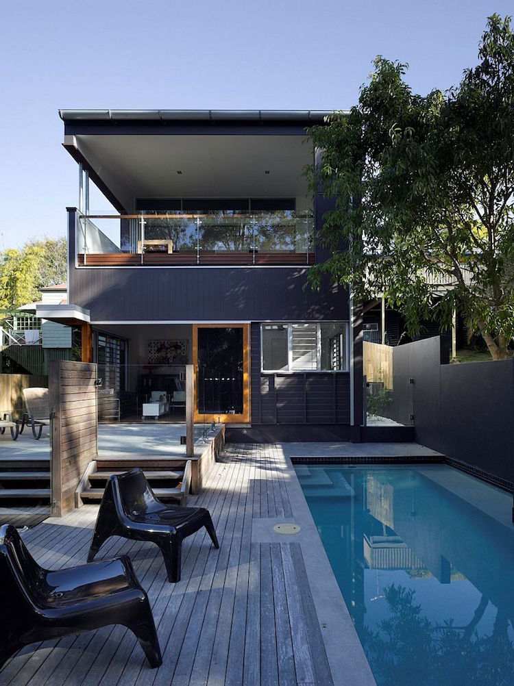 piscina-design-ideias-casa-arquitetura moderna-deck de madeira