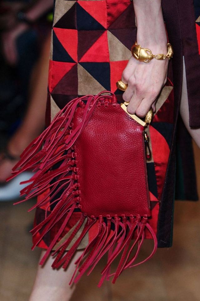 bolsas tendências 2014 pequenas bolsas de grife vermelhas com franjas