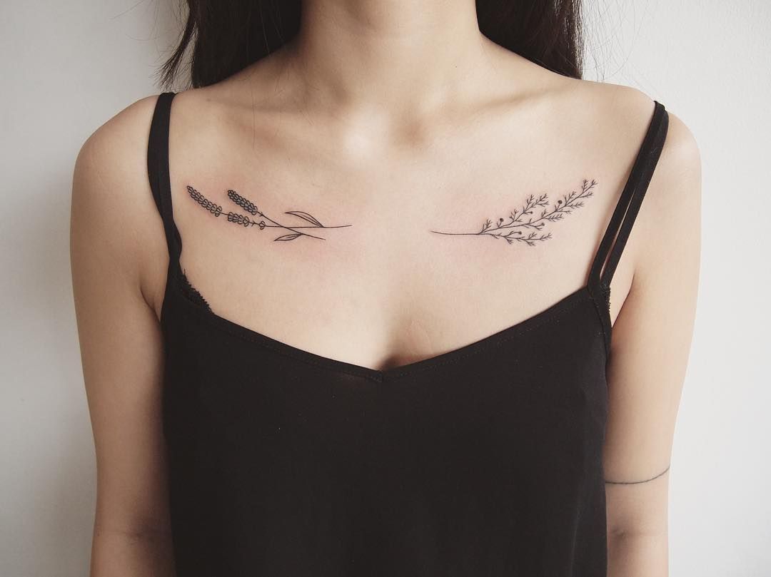 Gavinhas de flores idéias de design de tatuagem tendências de tatuagem mulheres