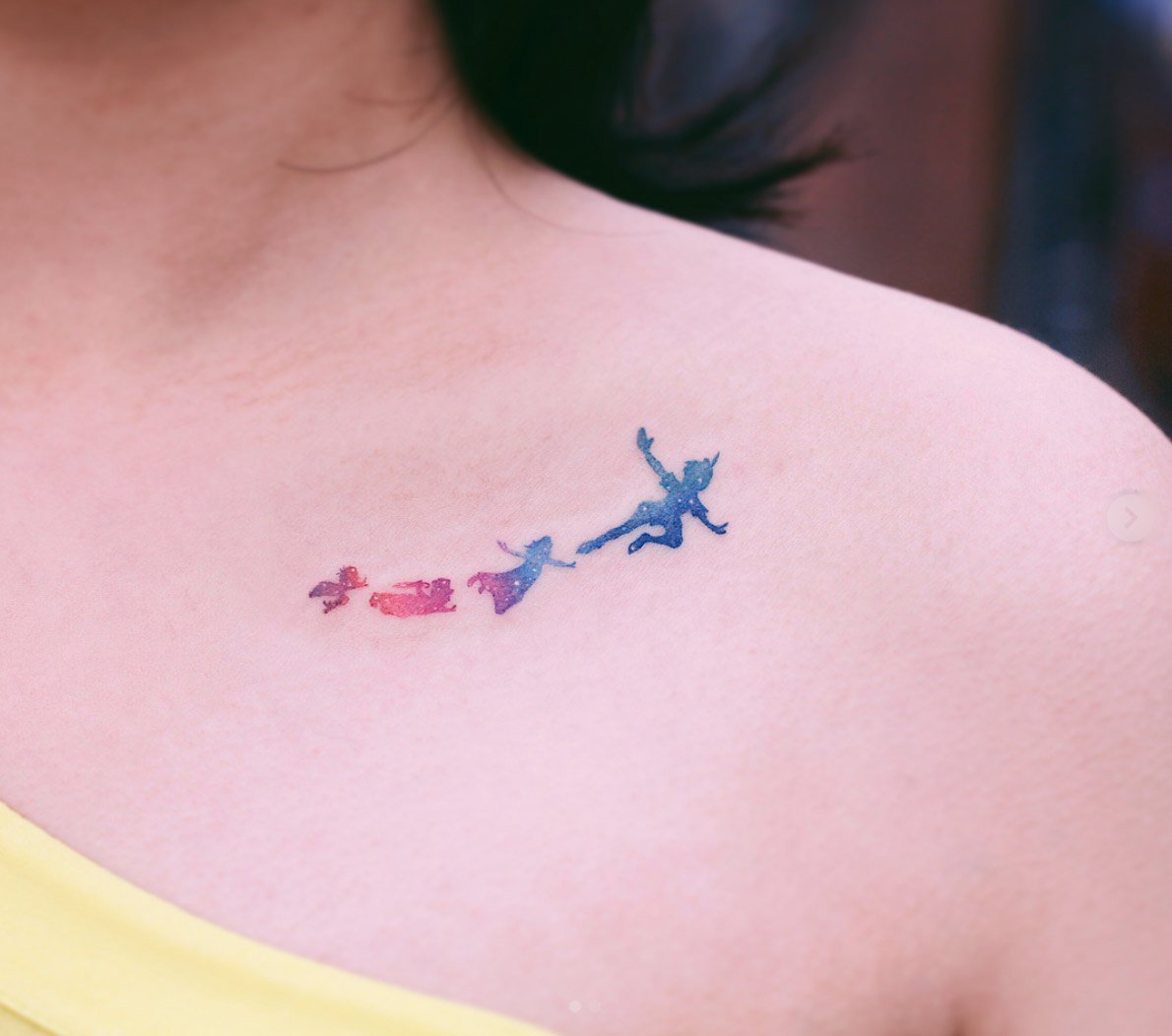 Tatuagem de aquarelas designs pequenas mulheres ideias de tatuagem