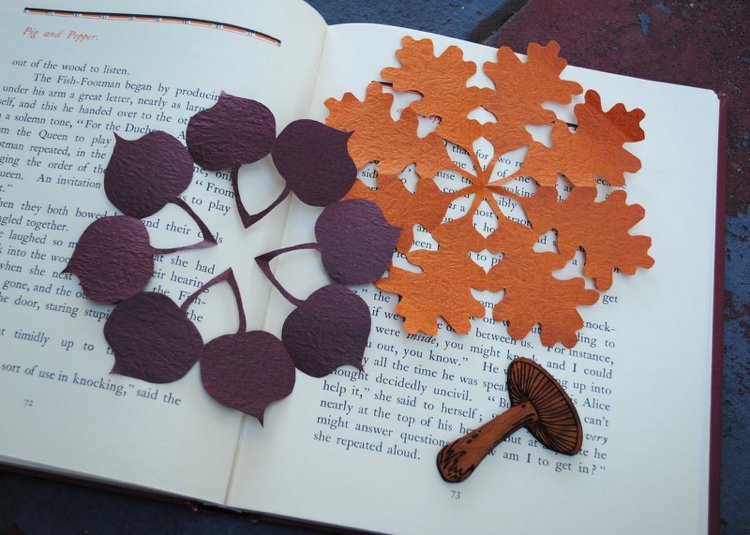 Artesanato de outono para crianças folhas de kirigami
