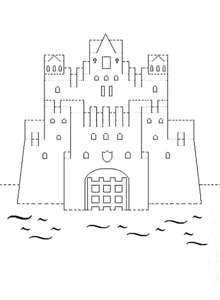 Castelo de arquitetura modelo