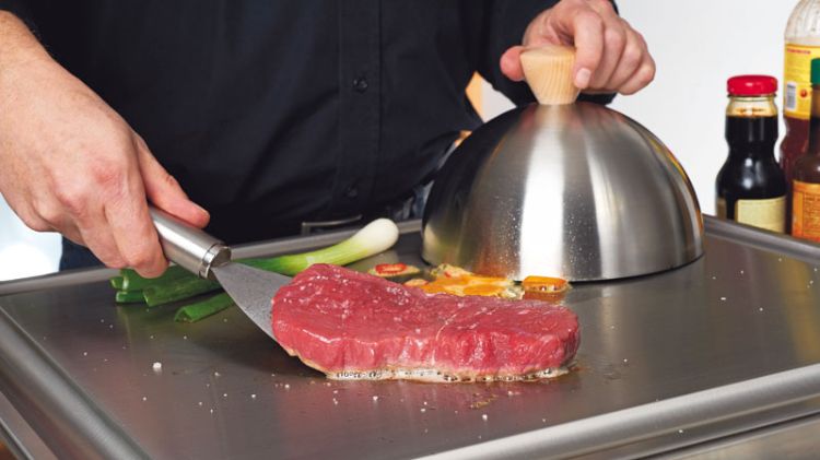 Prato de teppanyaki Prato Grelha Cozinha Japonesa Bife Virando Espátula De Metal Vegetais Teppan Yaki Grelha Cebola Cebolinha Tampa Molho de Soja Cozinheiro