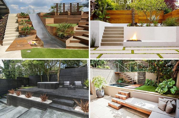 terraço na encosta ideias-design-moderno-camas elevadas-escorregador