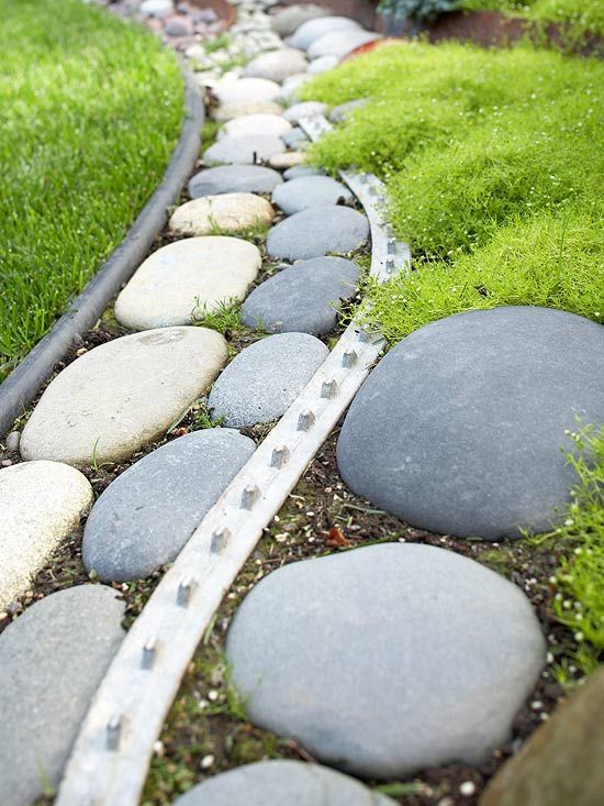 Crie lonas de pedra para jardim de designer