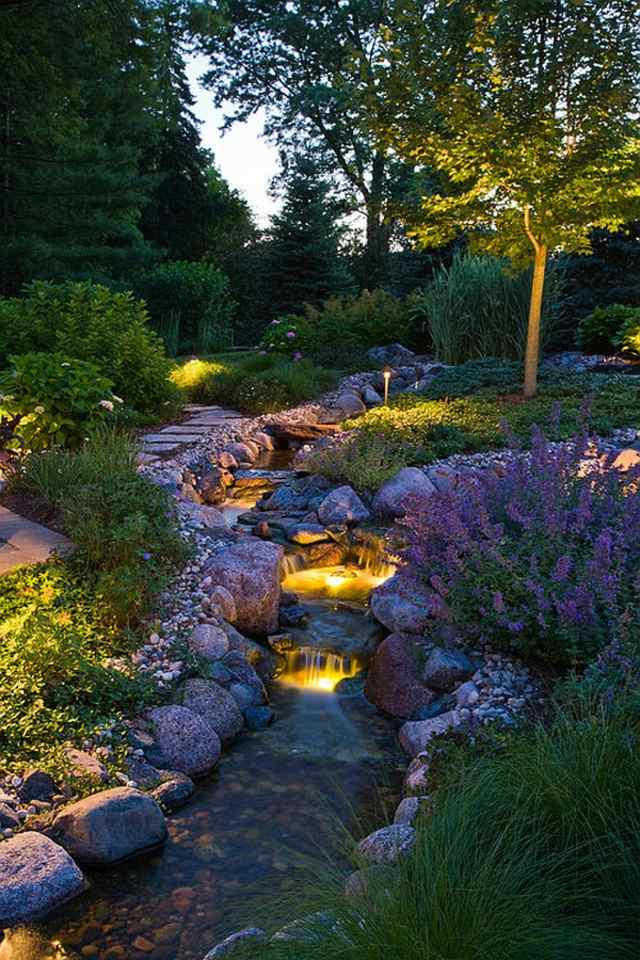 dicas de iluminação de jardim riacho jogo mágico de luz