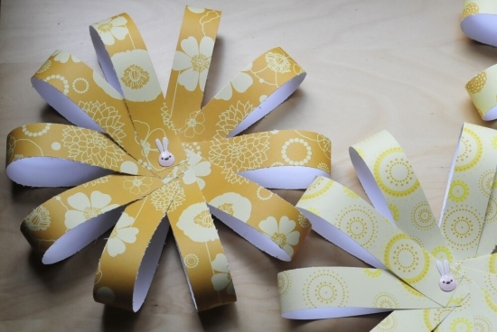 Papel de idéias de decoração de mesa de flores faça você mesmo