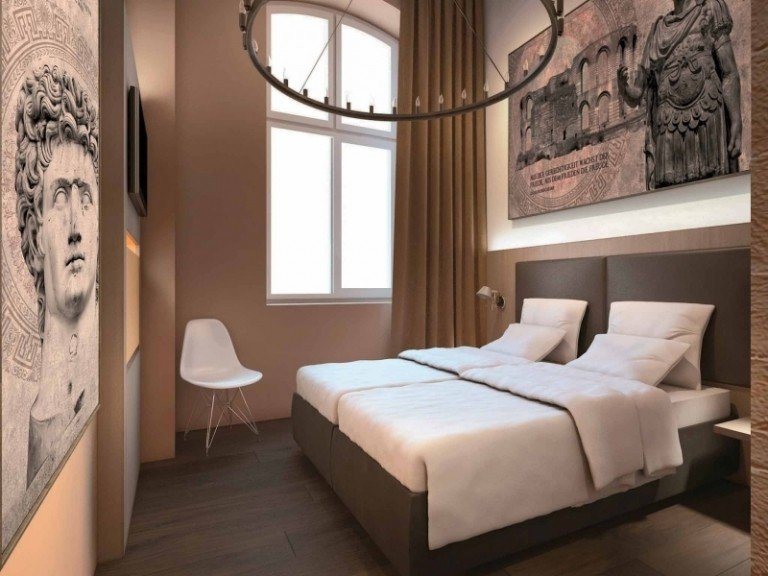 Hotéis Design na Alemanha -beckers-trier-hotel room-bed-roemisch-pictures