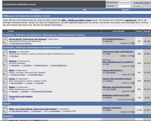 Fórum alemão de arquitetura melhor fórum