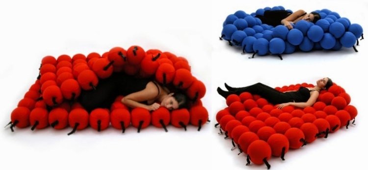 camas criativas -design-baelle-fibra-tecido-amarrado-inovador-não convencional