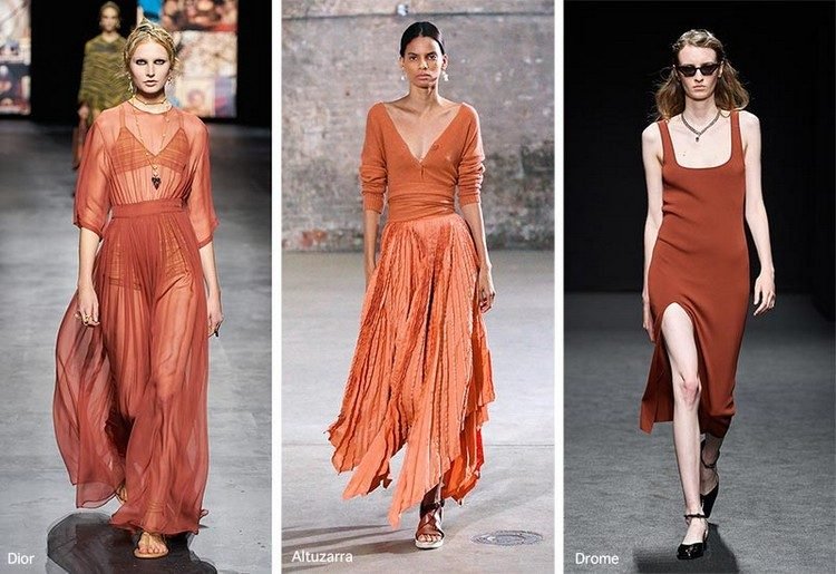 A cor laranja queimada combina as cores da tendência primavera verão 2021