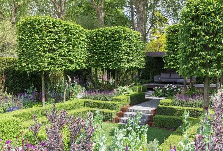 idéias de design escadas nas pedras de pavimentação do jardim