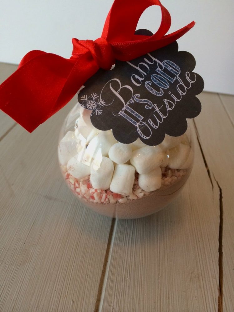faça-se bebendo ideia de chocolate decorações para árvores de natal marshmallows de cacau