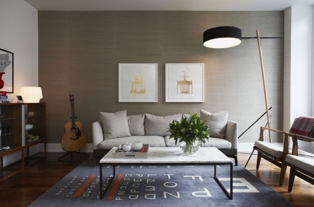 modern-living-interior-design-asiático-inspirado-murais-dourado