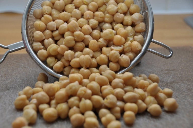 receita vegan, hummus, grão de bico, coador ingrediente, cozinheiro