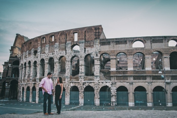 festa de noivado coliseu amantes de roma viagens românticas