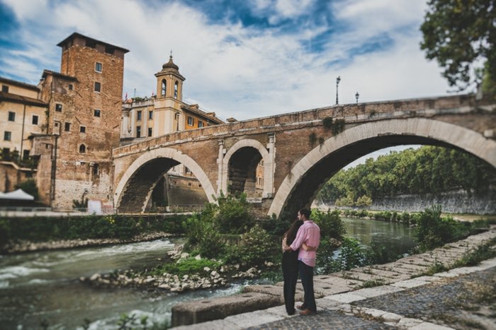 rio noivado fotos ponte cidade velha roma itália