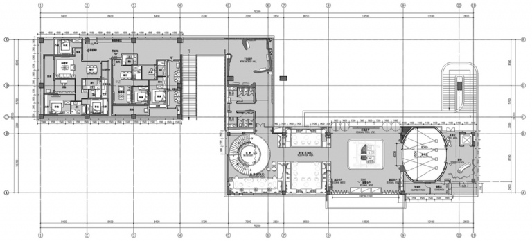 fachada espelhada detalhes do edifício layout da sala