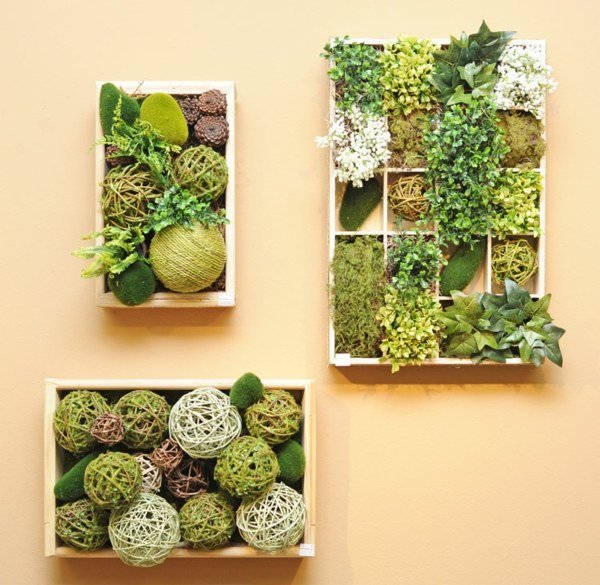 gavetas de projetos de greening de parede vertical