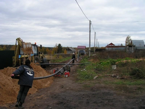 Central vandforsyning i et landsted