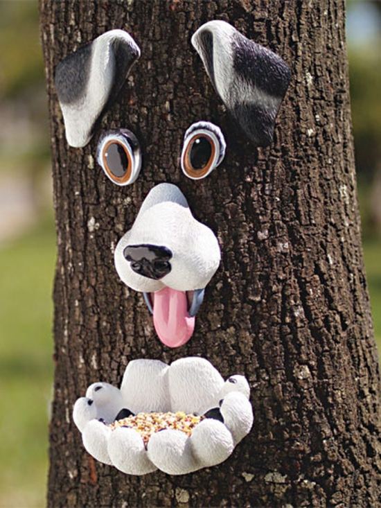 Desenho de pássaro cão alimentador de pássaro