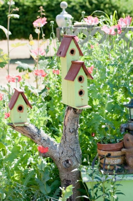 construir casas criativas para pássaros