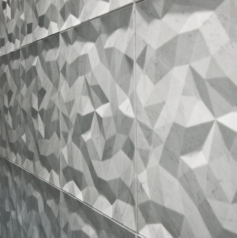 Padrão de azulejos brancos de parede 3D