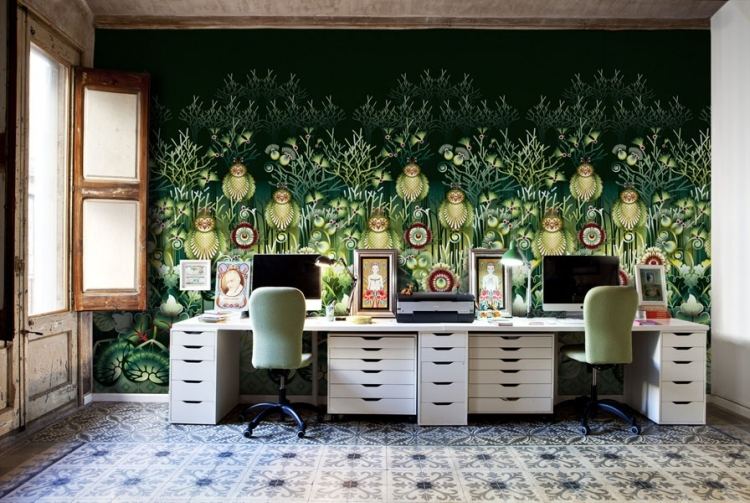 wall-painting-ideas-green-Figures-wall-painting-maerhenhaft-study-tile-pattern-motifs