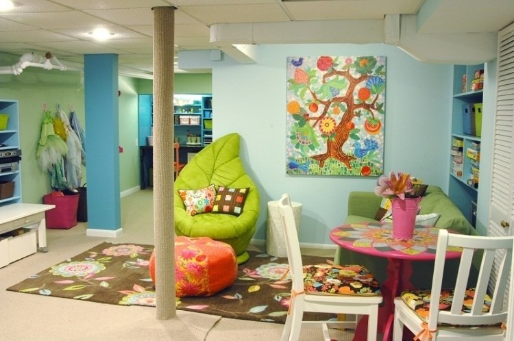 parede-pintura-hortelã-verde-quarto-infantil-colorido-cores-mesa-quadros-motley