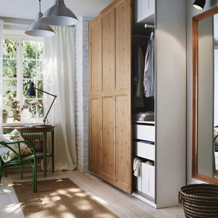 cabideiro de parede design porta deslizante luz de madeira maciça mobília de corredor