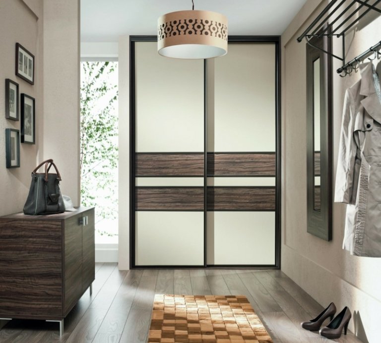 armário de parede design cinza branco moderno porta de correr armário aparador