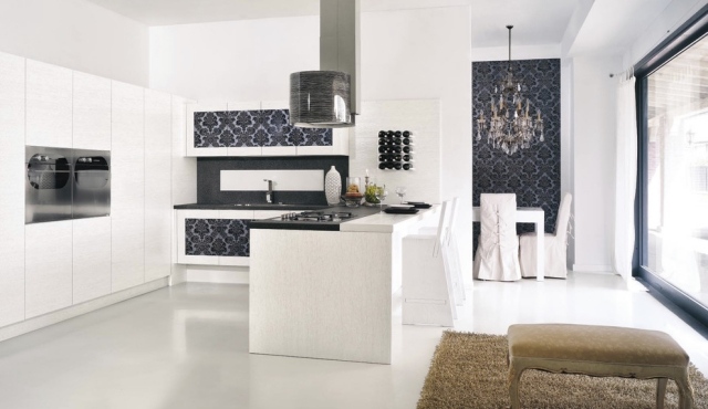 branco-embutido-cozinha-luxo-papel de parede-padrão-decorativo-design de parede