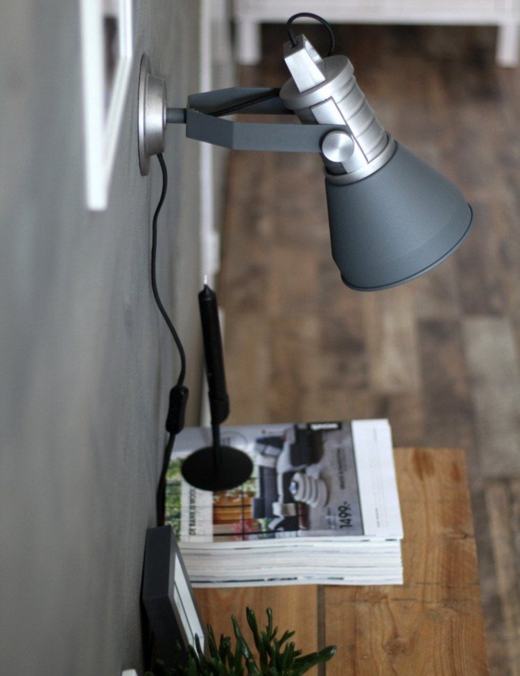 luzes de parede criam uma atmosfera cinza sala de estar canto de leitura
