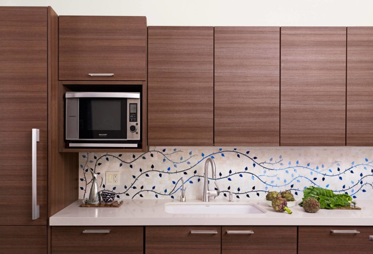 painéis de parede-cozinha-cozinha-espelho-moderno-motivo-floral-madeira