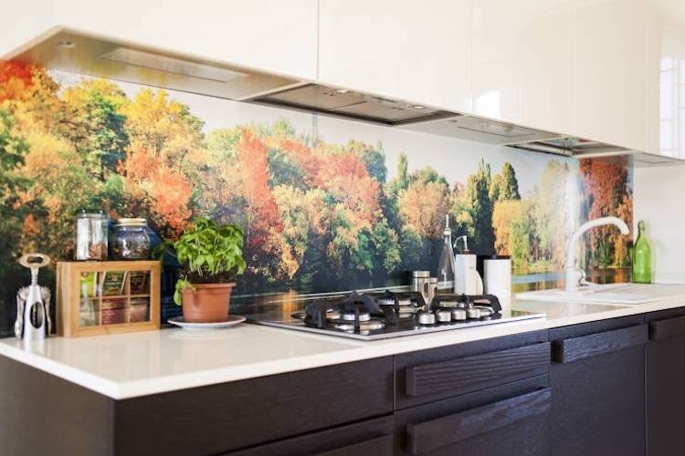 painéis de parede-cozinha-cozinha-espelho-moderno-motivo-outono-marrom