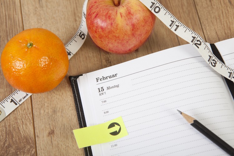 Instruções do plano de dieta diária de jejum alternativo